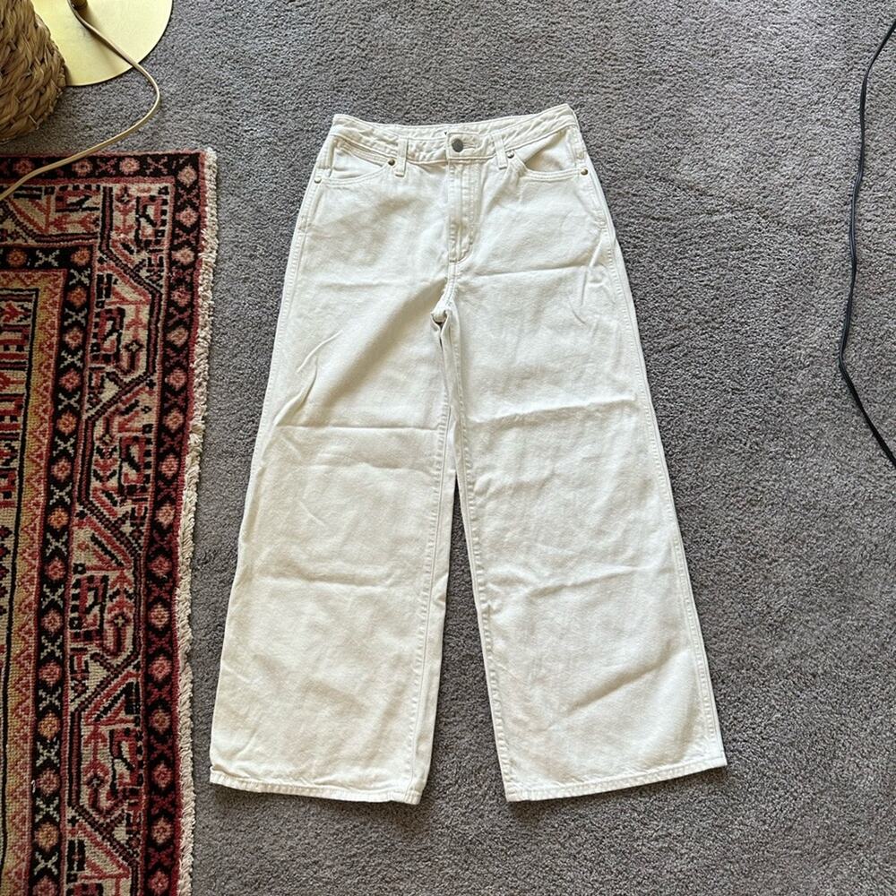 Wrangler Women's Cream Wide Leg Jeans